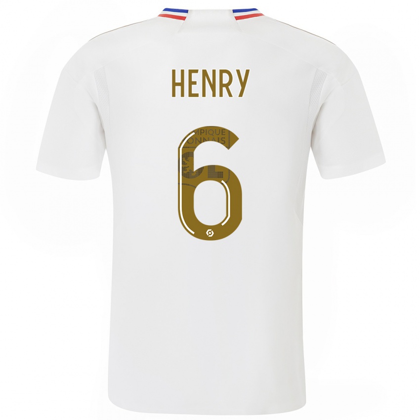 Damen Amandine Henry #6 Weiß Heimtrikot Trikot 2023/24 T-Shirt