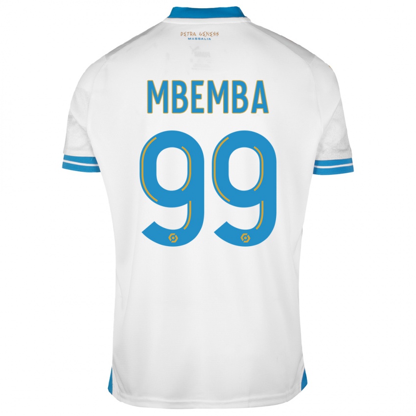 Damen Chancel Mbemba #99 Weiß Heimtrikot Trikot 2023/24 T-Shirt