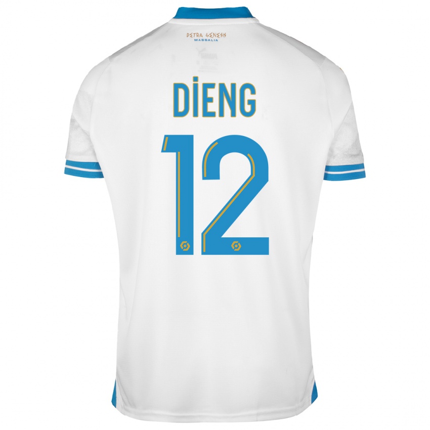 Damen Bamba Dieng #12 Weiß Heimtrikot Trikot 2023/24 T-Shirt