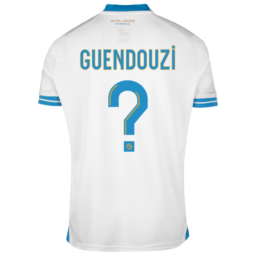 Damen Milan Guendouzi #0 Weiß Heimtrikot Trikot 2023/24 T-Shirt