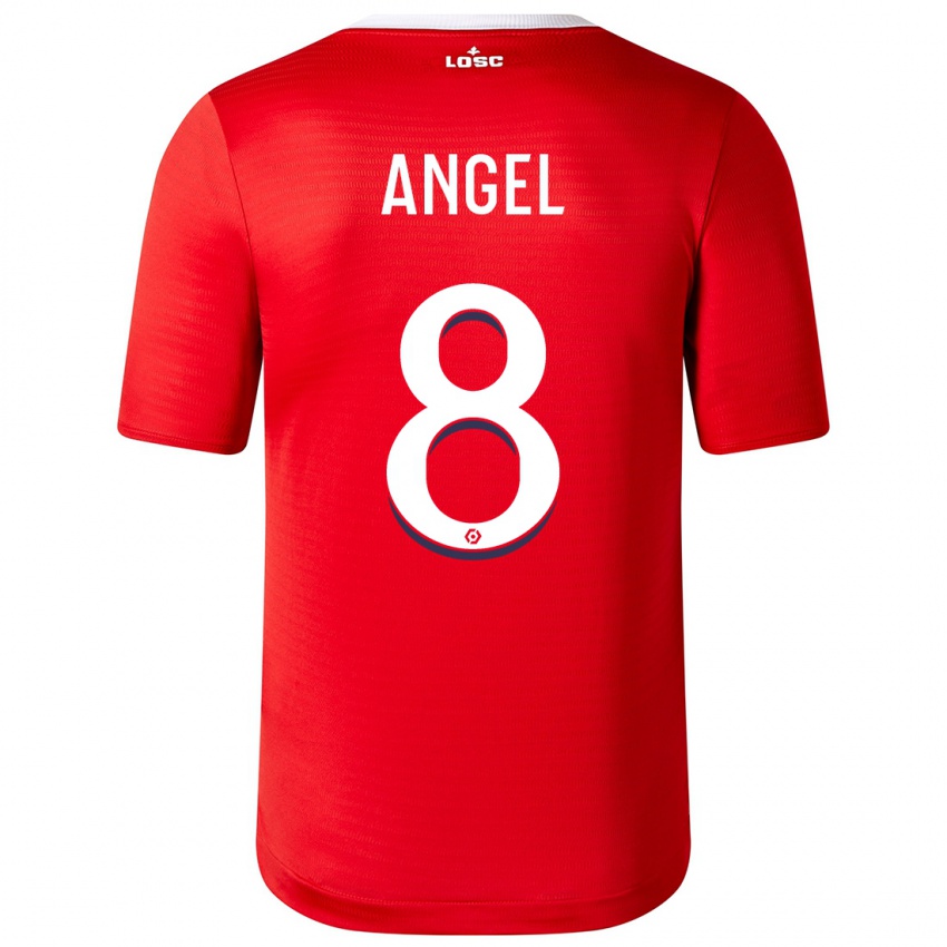 Damen Angel Gomes #8 Rot Heimtrikot Trikot 2023/24 T-Shirt