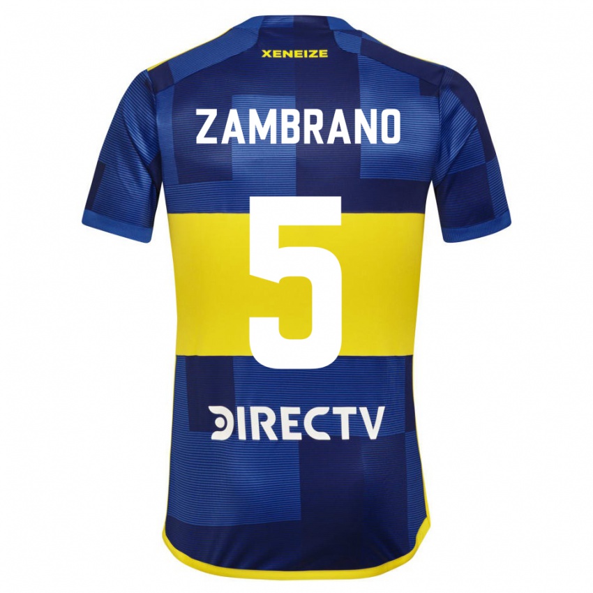 Damen Carlos Zambrano #5 Dunkelblau Gelb Heimtrikot Trikot 2023/24 T-Shirt