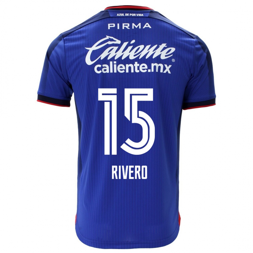 Damen Ignacio Rivero #15 Blau Heimtrikot Trikot 2023/24 T-Shirt