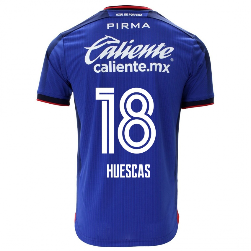 Damen Rodrigo Huescas #18 Blau Heimtrikot Trikot 2023/24 T-Shirt