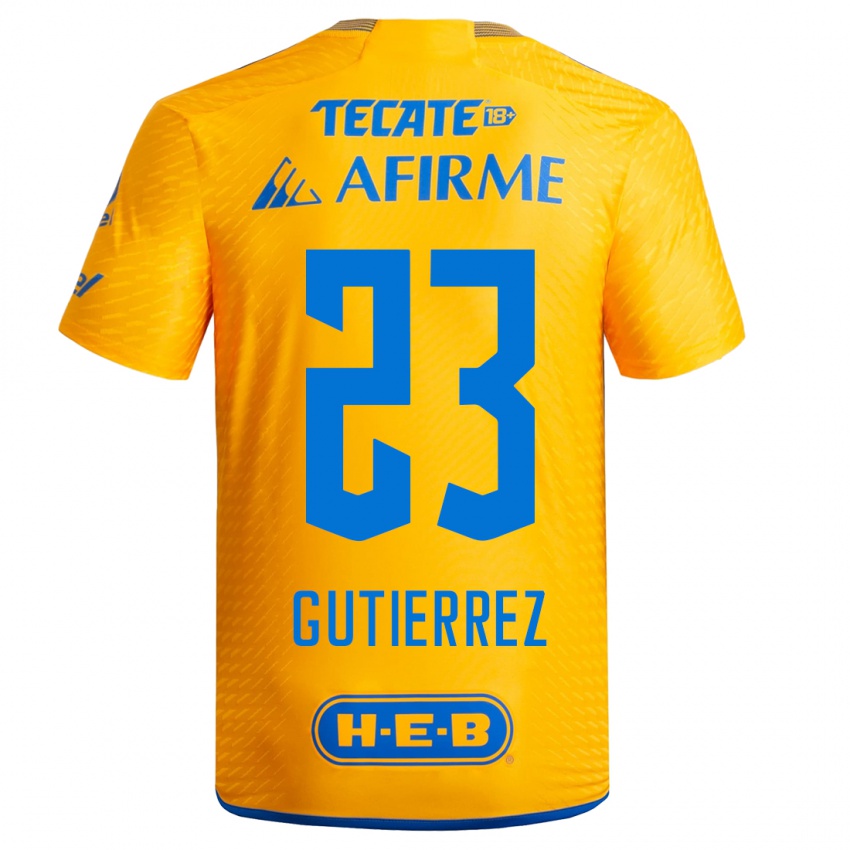 Damen Jana Gutierrez #23 Gelb Heimtrikot Trikot 2023/24 T-Shirt