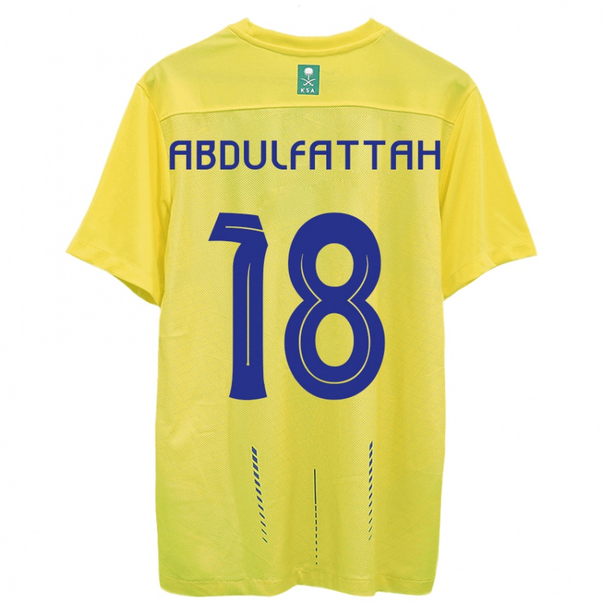 Damen Abdulfattah Adam #18 Gelb Heimtrikot Trikot 2023/24 T-Shirt