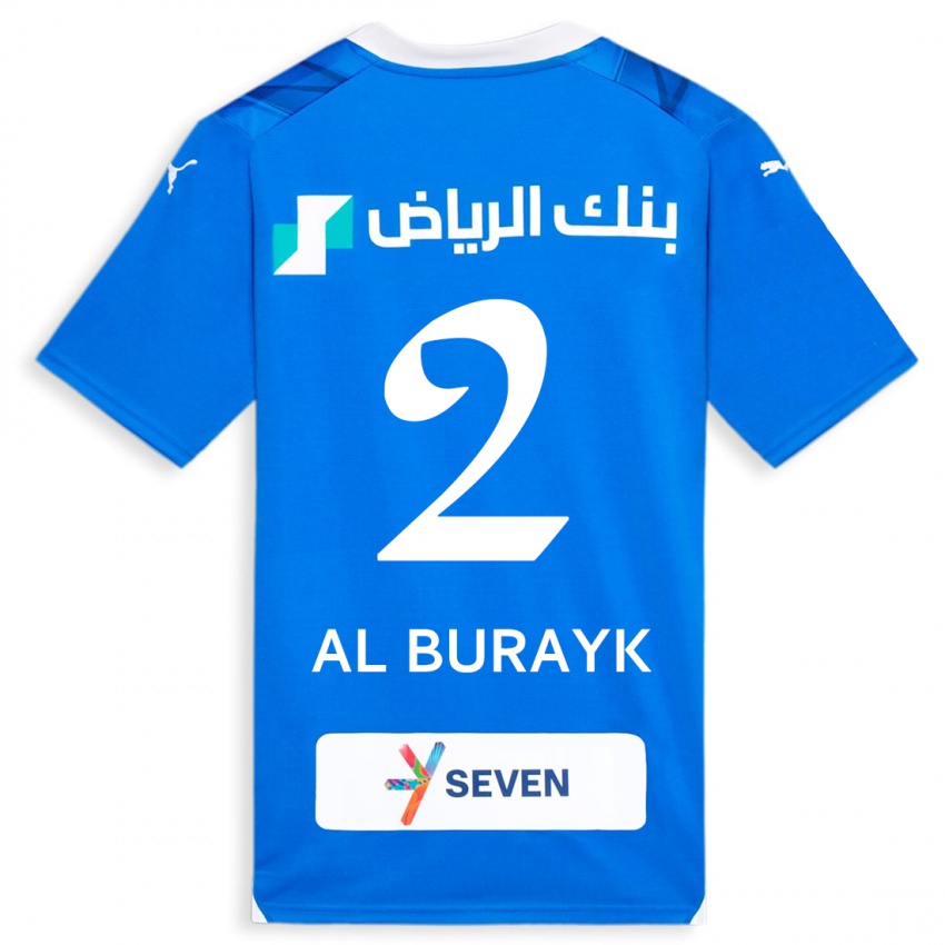 Damen Mohammed Al-Burayk #2 Blau Heimtrikot Trikot 2023/24 T-Shirt