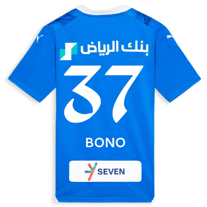 Damen Bono #37 Blau Heimtrikot Trikot 2023/24 T-Shirt