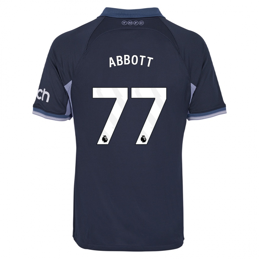 Damen George Abbott #77 Dunkelblau Auswärtstrikot Trikot 2023/24 T-Shirt