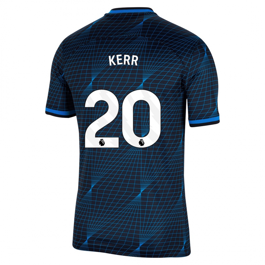 Damen Sam Kerr #20 Dunkelblau Auswärtstrikot Trikot 2023/24 T-Shirt