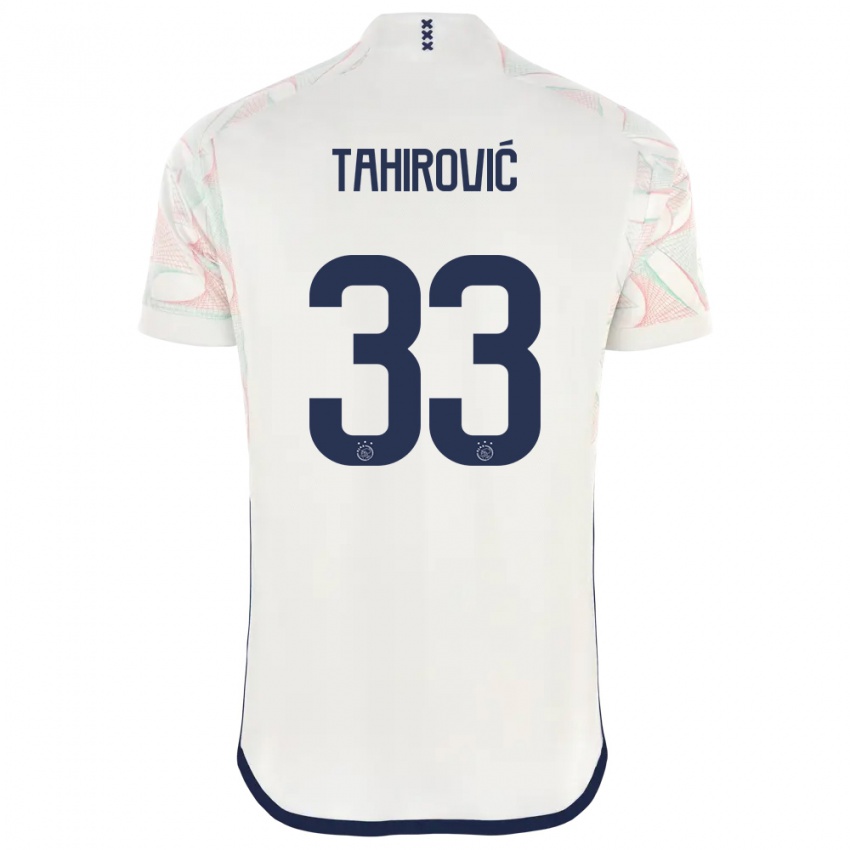 Damen Benjamin Tahirovic #33 Weiß Auswärtstrikot Trikot 2023/24 T-Shirt
