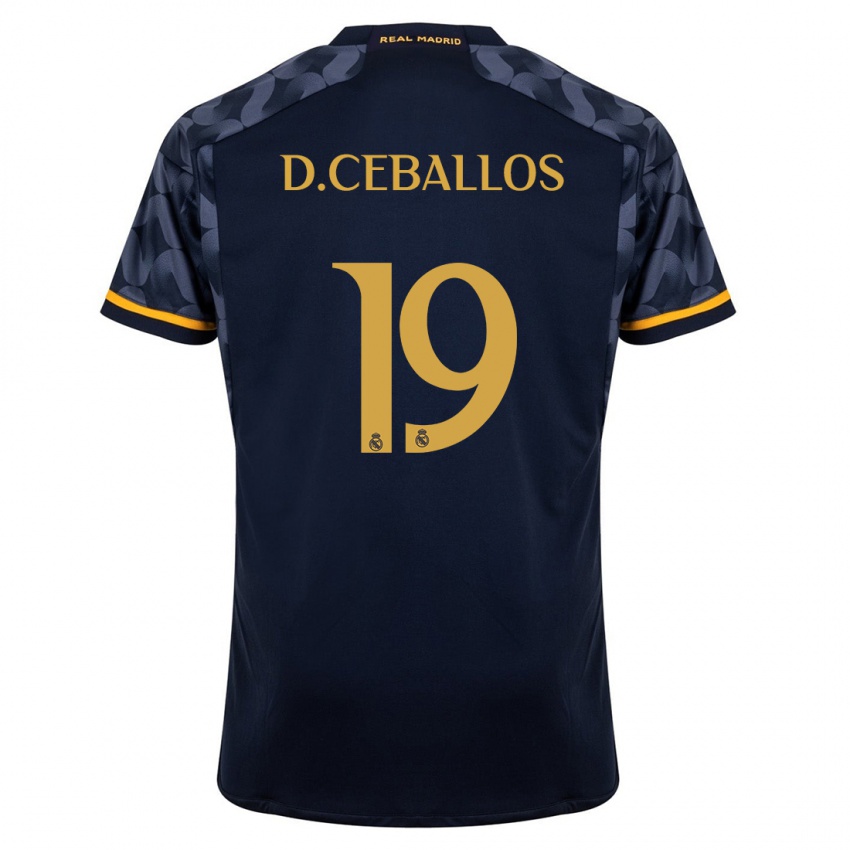 Damen Dani Ceballos #19 Dunkelblau Auswärtstrikot Trikot 2023/24 T-Shirt