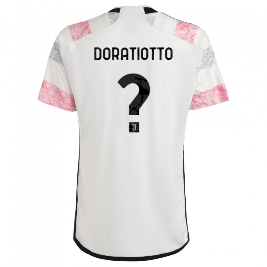 Damen Giulio Doratiotto #0 Weiß Rosa Auswärtstrikot Trikot 2023/24 T-Shirt