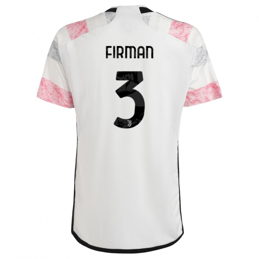 Damen Andriy Firman #3 Weiß Rosa Auswärtstrikot Trikot 2023/24 T-Shirt