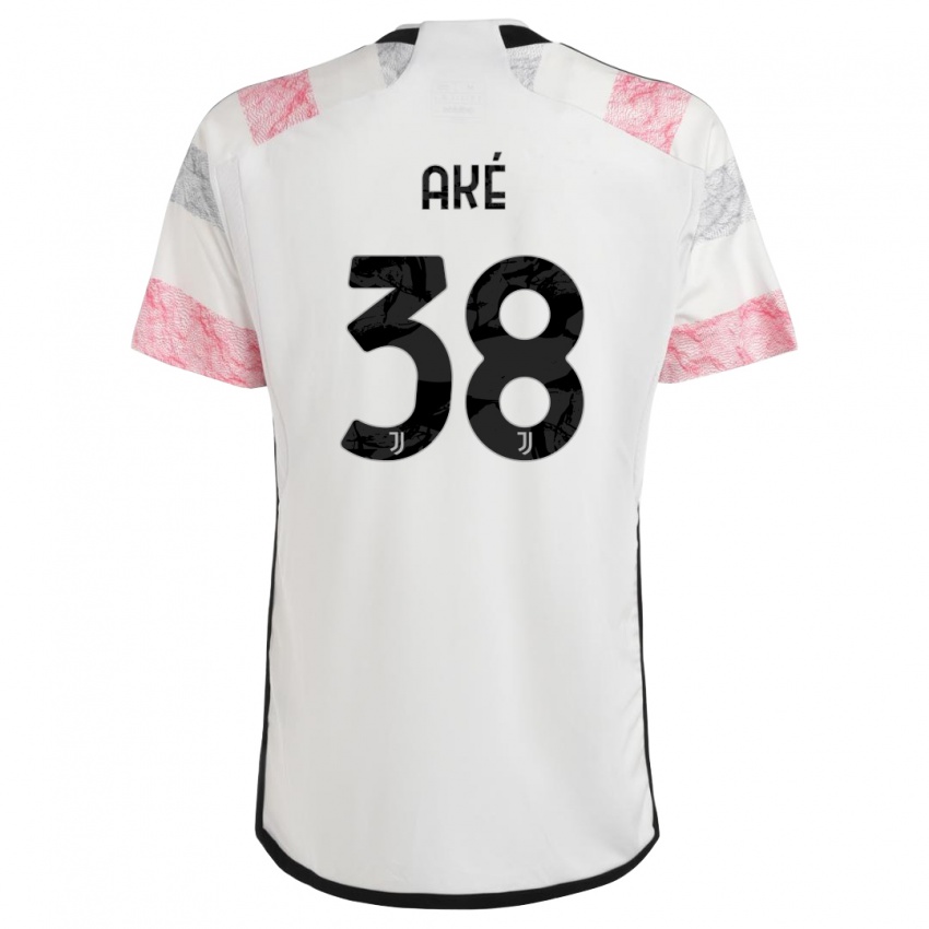 Damen Marley Ake #38 Weiß Rosa Auswärtstrikot Trikot 2023/24 T-Shirt