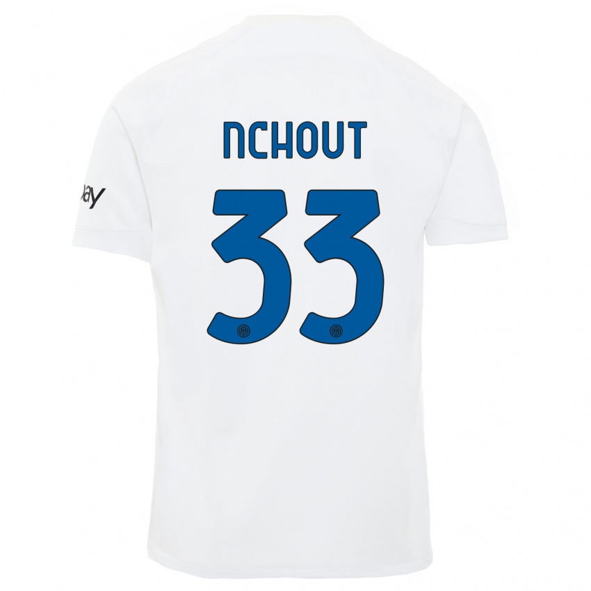 Damen Ajara Nchout #33 Weiß Auswärtstrikot Trikot 2023/24 T-Shirt