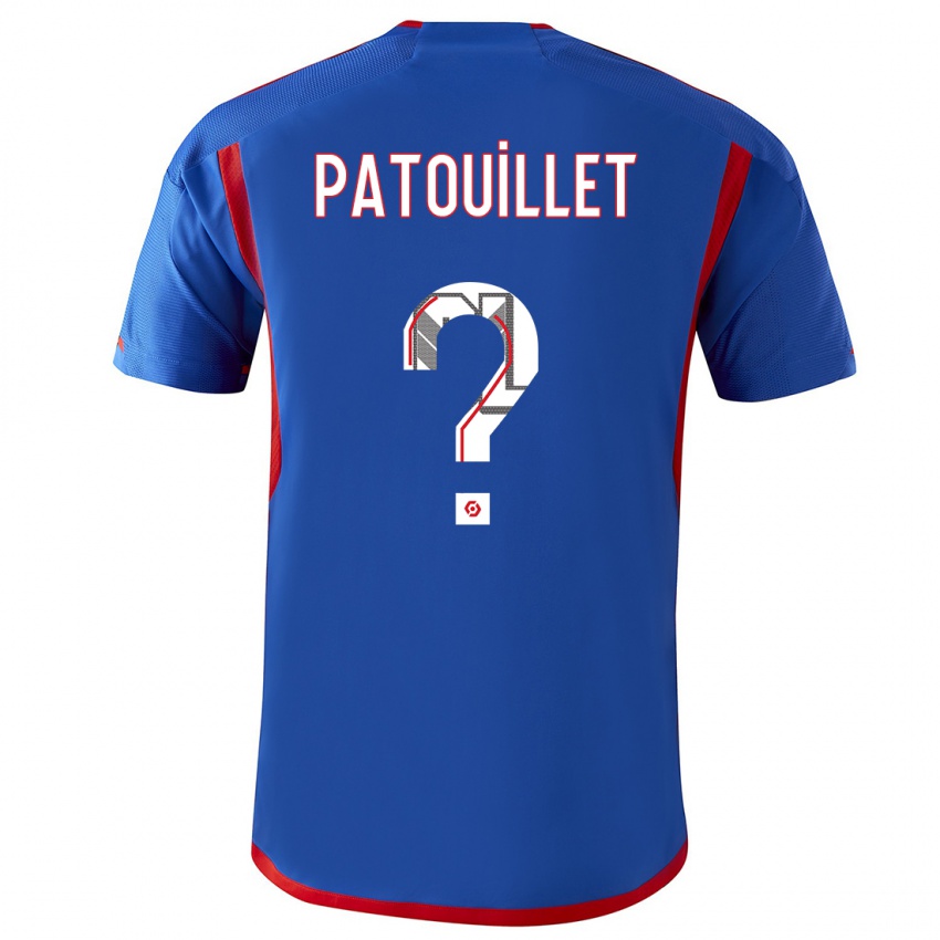 Damen Mathieu Patouillet #0 Blau Rot Auswärtstrikot Trikot 2023/24 T-Shirt