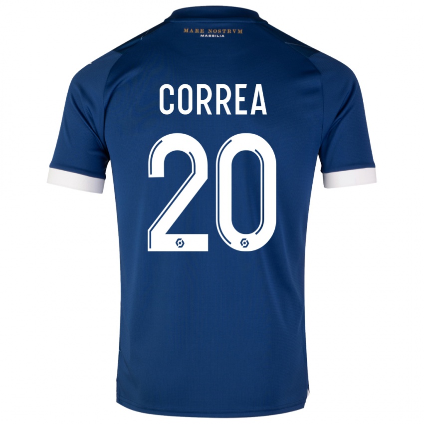 Damen Joaquin Correa #20 Dunkelblau Auswärtstrikot Trikot 2023/24 T-Shirt