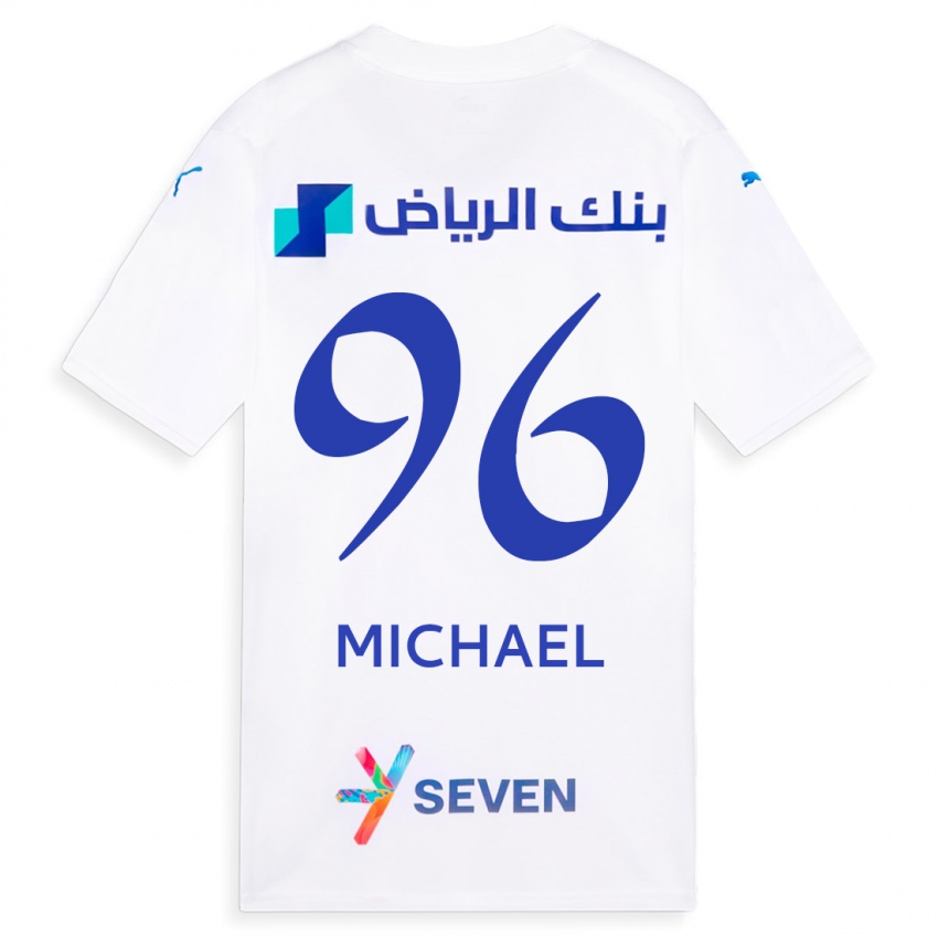 Damen Michael #96 Weiß Auswärtstrikot Trikot 2023/24 T-Shirt