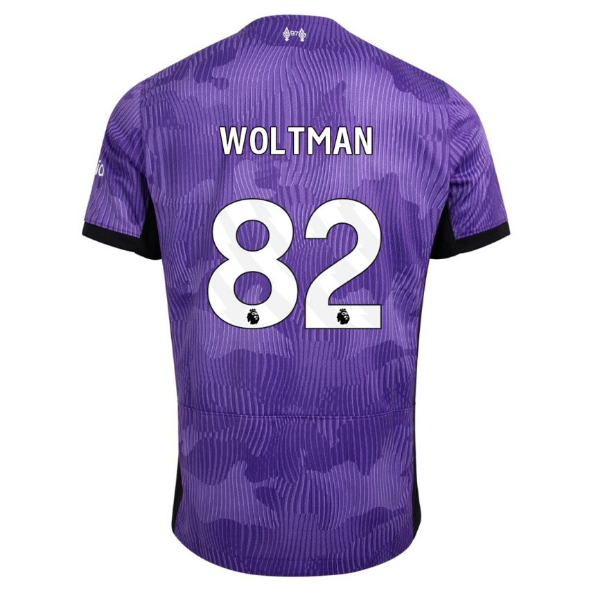 Damen Max Woltman #82 Lila Ausweichtrikot Trikot 2023/24 T-Shirt