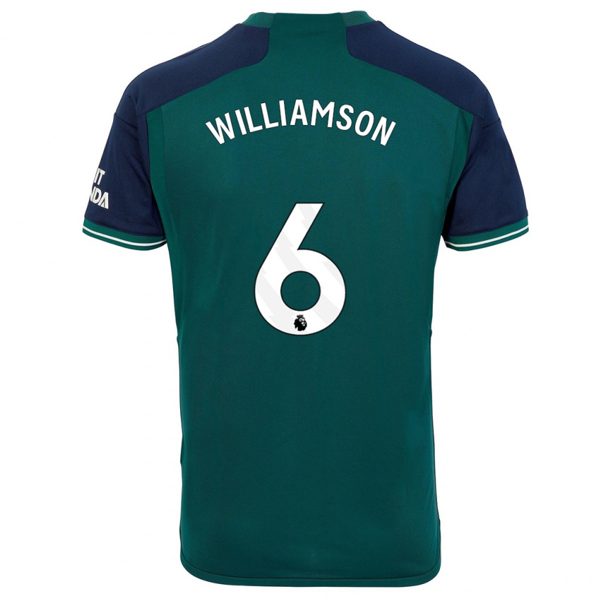 Damen Leah Williamson #6 Grün Ausweichtrikot Trikot 2023/24 T-Shirt