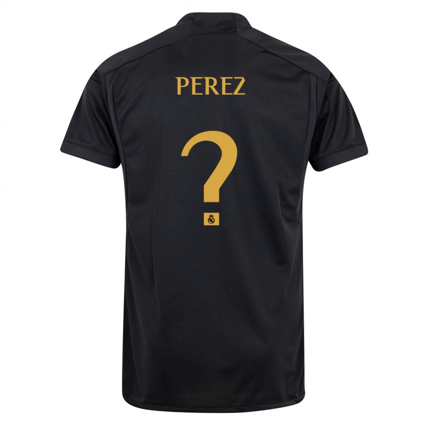 Damen Bruno Perez #0 Schwarz Ausweichtrikot Trikot 2023/24 T-Shirt