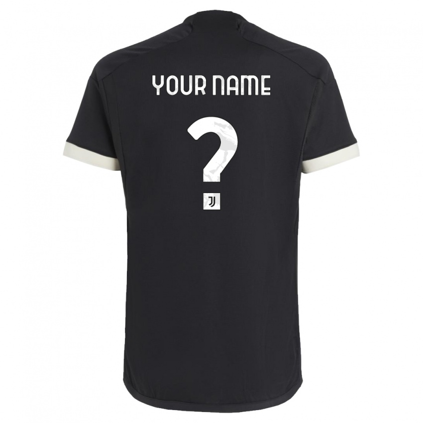 Damen Ihren Namen #0 Schwarz Ausweichtrikot Trikot 2023/24 T-Shirt