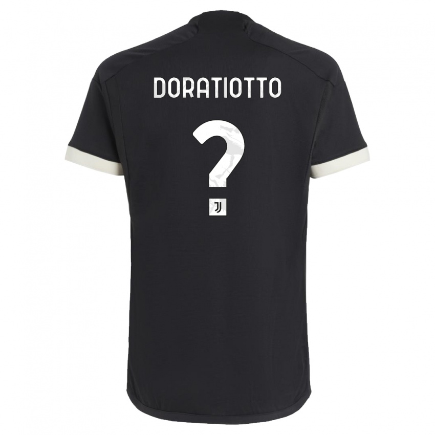 Damen Giulio Doratiotto #0 Schwarz Ausweichtrikot Trikot 2023/24 T-Shirt