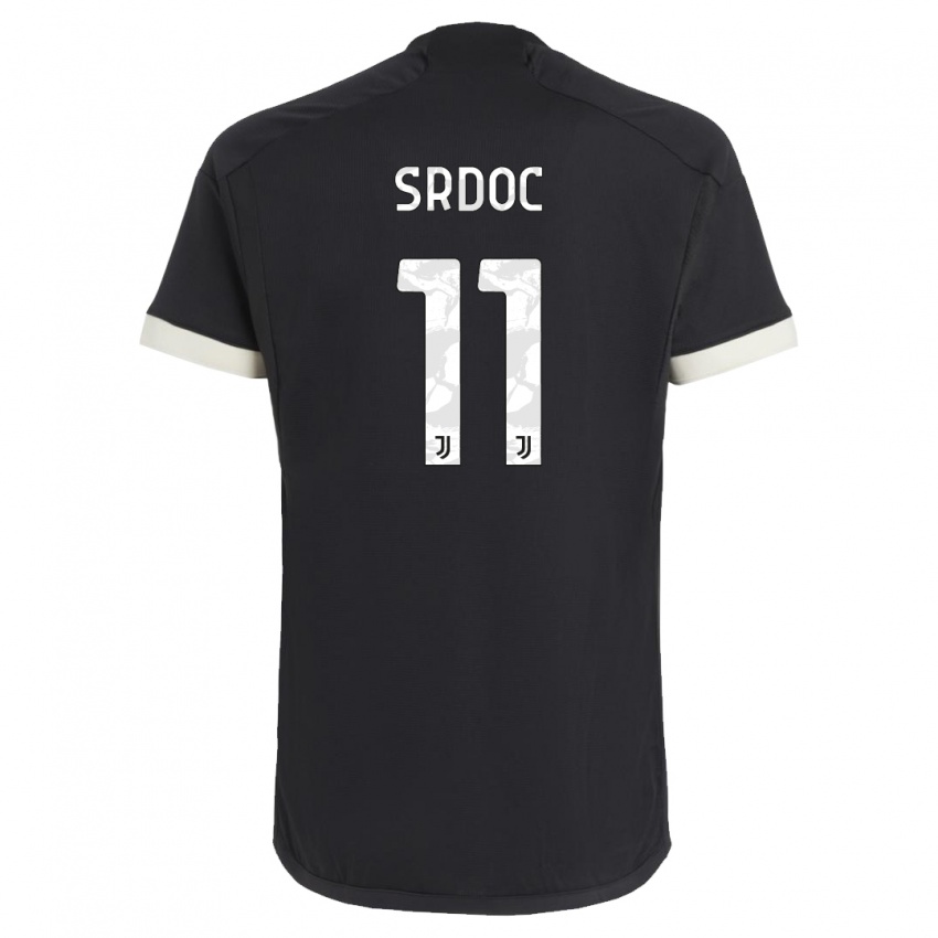 Damen Ivano Srdoc #11 Schwarz Ausweichtrikot Trikot 2023/24 T-Shirt