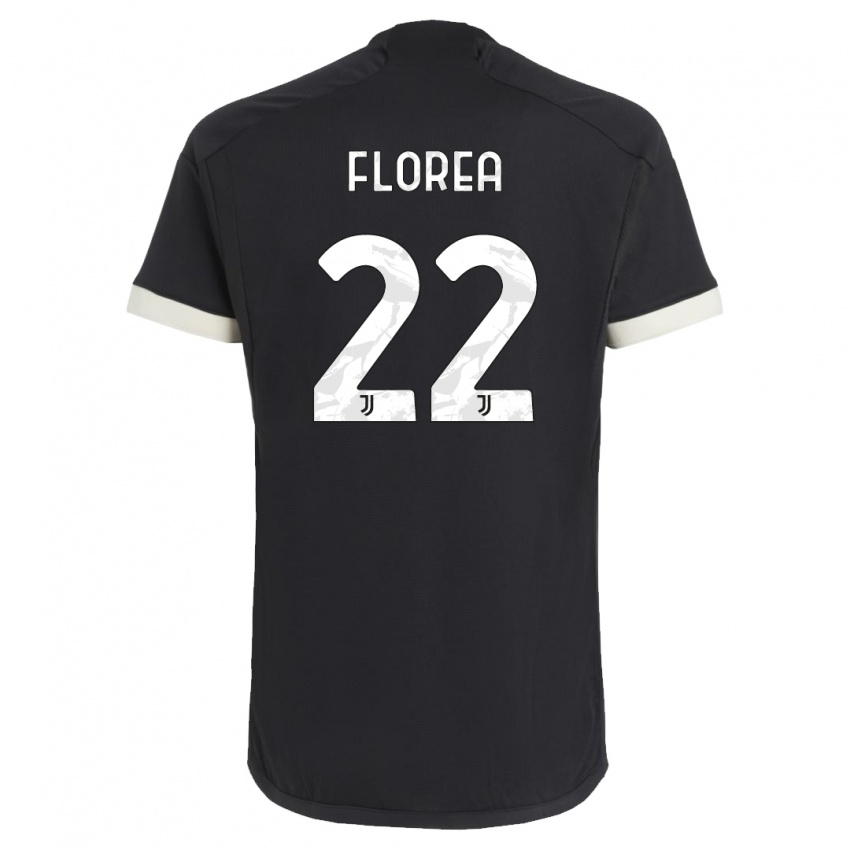 Damen Andrei Florea #22 Schwarz Ausweichtrikot Trikot 2023/24 T-Shirt