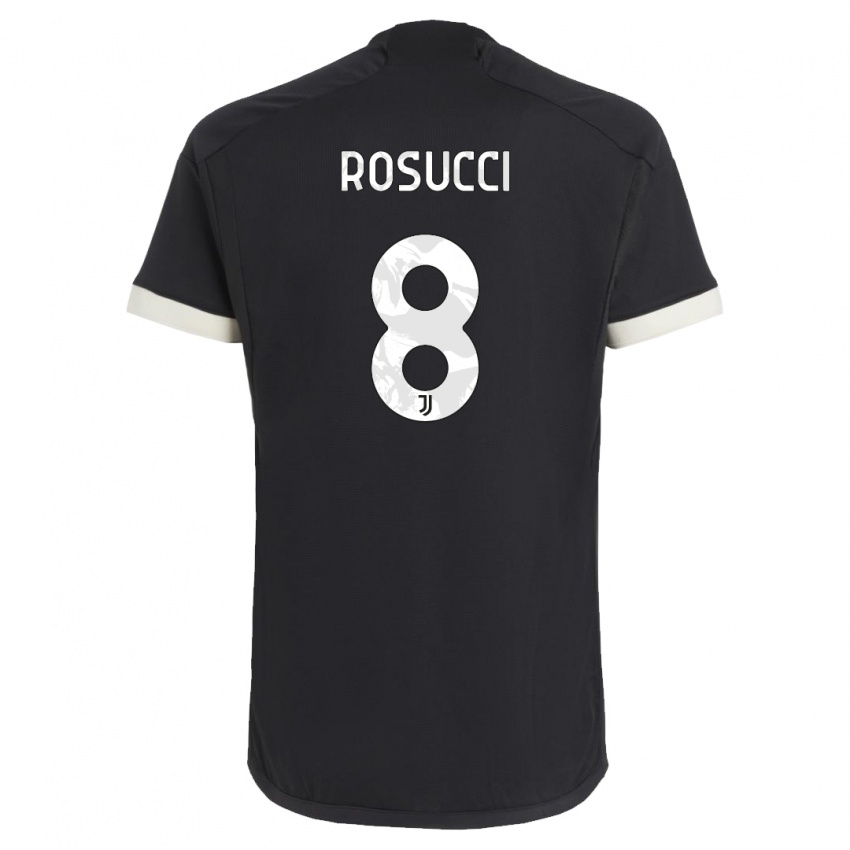 Damen Martina Rosucci #8 Schwarz Ausweichtrikot Trikot 2023/24 T-Shirt