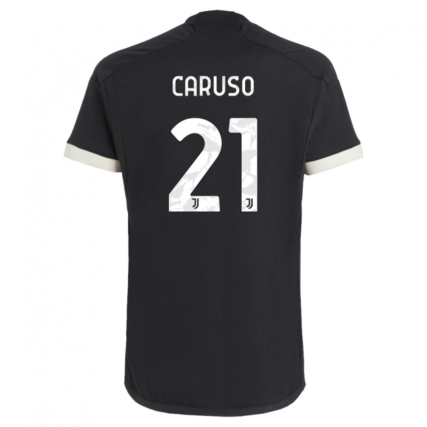 Damen Arianna Caruso #21 Schwarz Ausweichtrikot Trikot 2023/24 T-Shirt