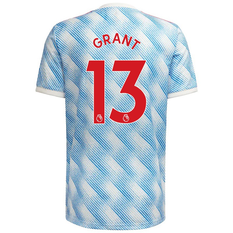 Kinder Lee Grant #13 Blau Weiss Auswärtstrikot Trikot 2021/22 T-shirt
