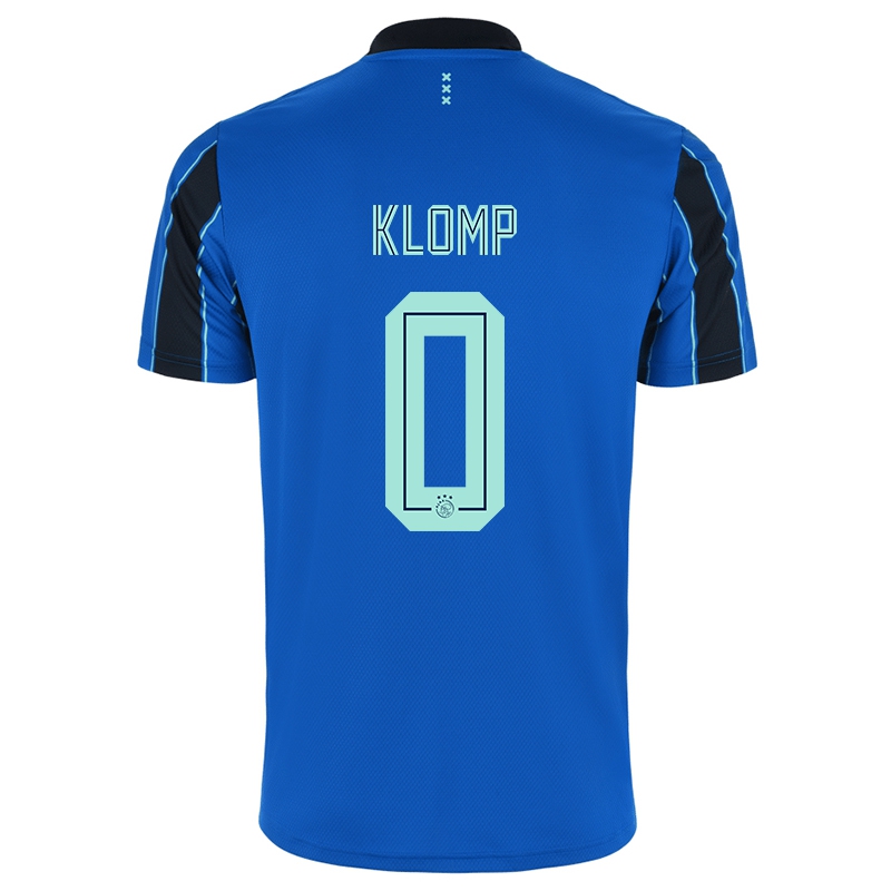 Kinder Flip Klomp #0 Blau Schwarz Auswärtstrikot Trikot 2021/22 T-shirt
