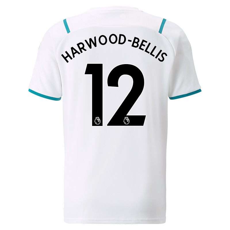 Kinder Taylor Harwood-bellis #12 Weiß Auswärtstrikot Trikot 2021/22 T-shirt