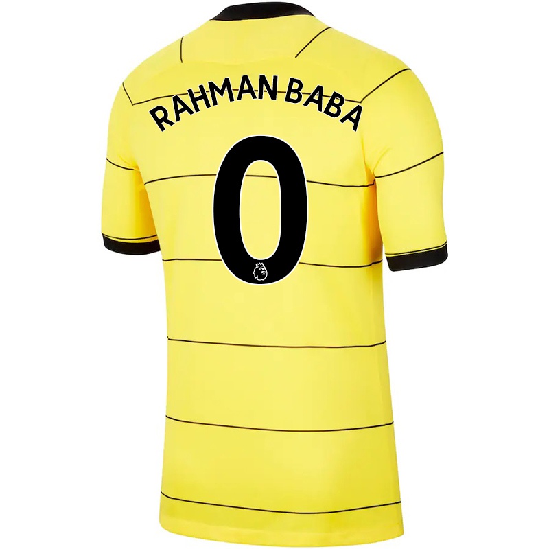 Kinder Abdul Rahman Baba #0 Gelb Auswärtstrikot Trikot 2021/22 T-shirt
