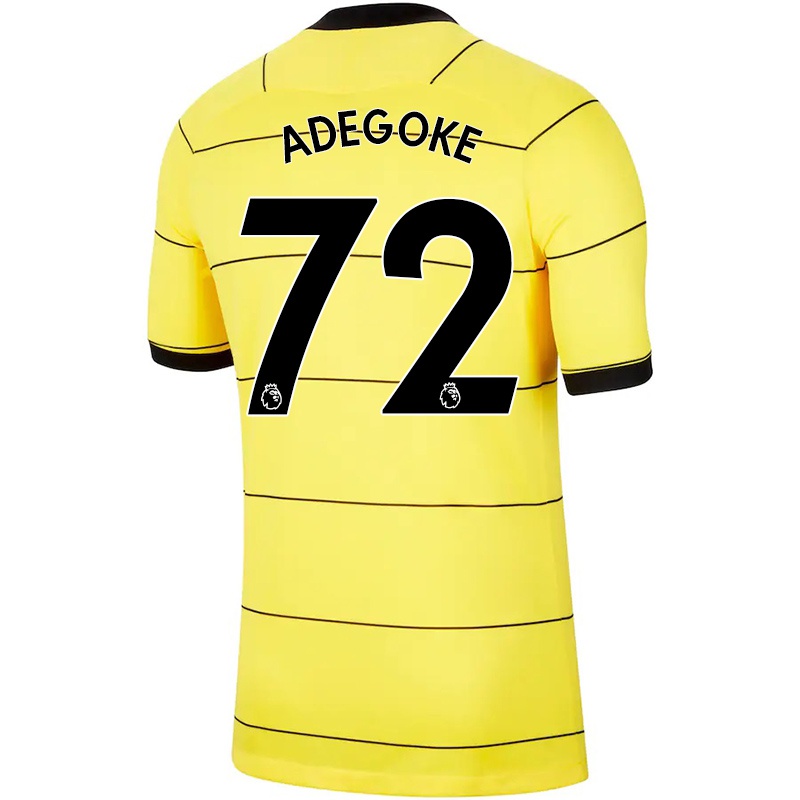 Kinder Prince Adegoke #72 Gelb Auswärtstrikot Trikot 2021/22 T-shirt