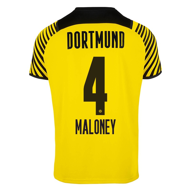 Kinder Lennard Maloney #4 Gelb Heimtrikot Trikot 2021/22 T-shirt