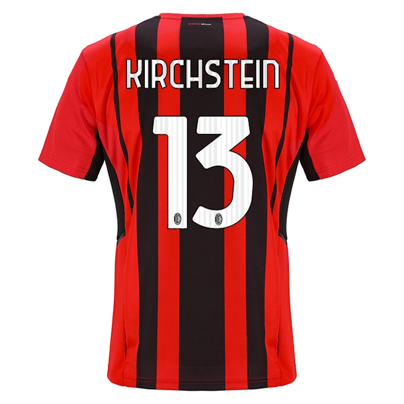 Kinder Merle Kirchstein #13 Rot Schwarz Heimtrikot Trikot 2021/22 T-shirt