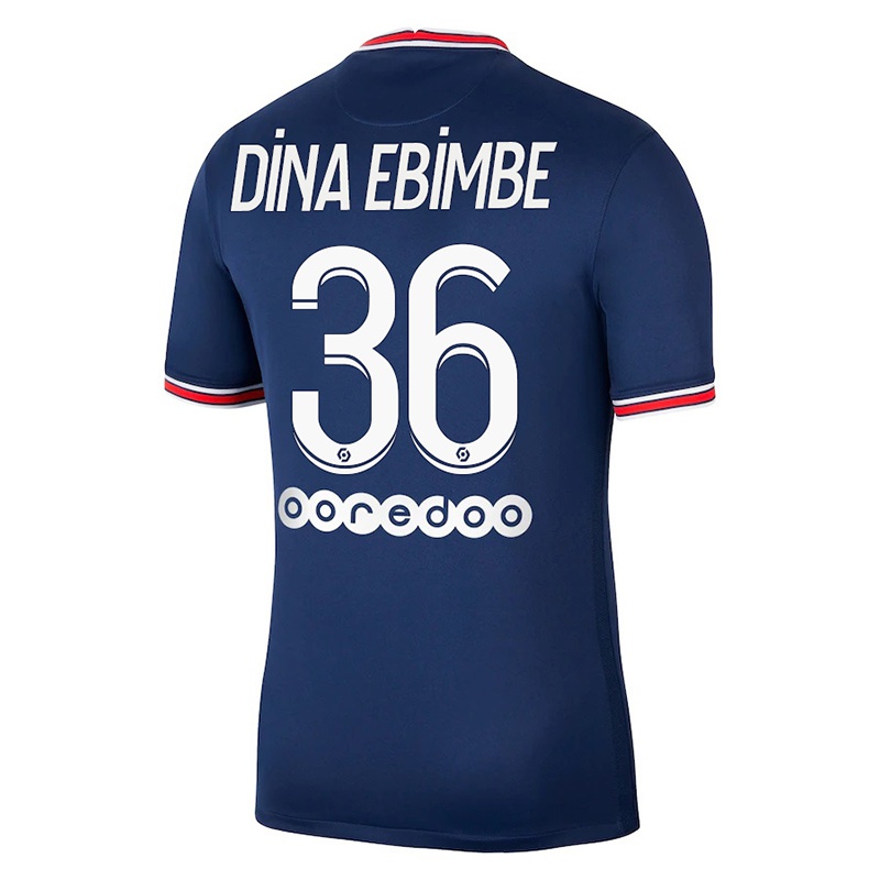 Kinder Junior Dina Ebimbe #36 Dunkelblau Heimtrikot Trikot 2021/22 T-shirt