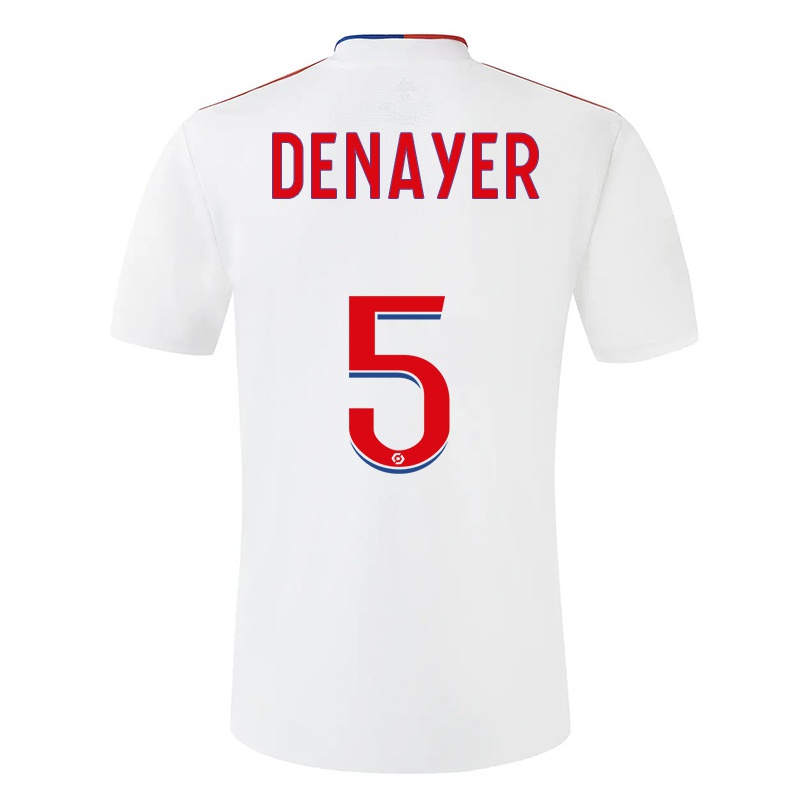 Kinder Jason Denayer #5 Weiß Heimtrikot Trikot 2021/22 T-shirt