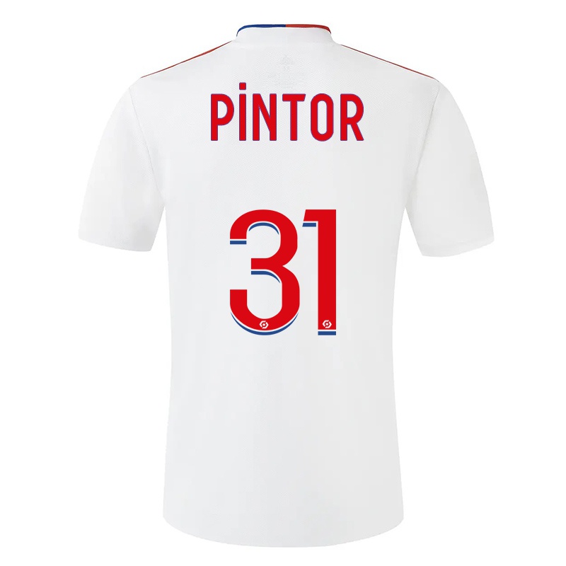 Kinder Lenny Pintor #31 Weiß Heimtrikot Trikot 2021/22 T-shirt