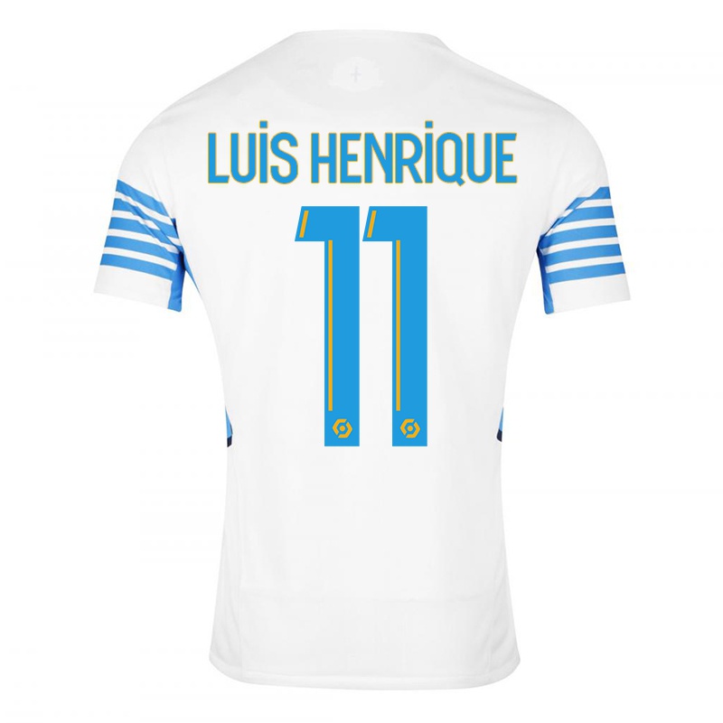 Kinder Luis Henrique #11 Weiß Heimtrikot Trikot 2021/22 T-shirt