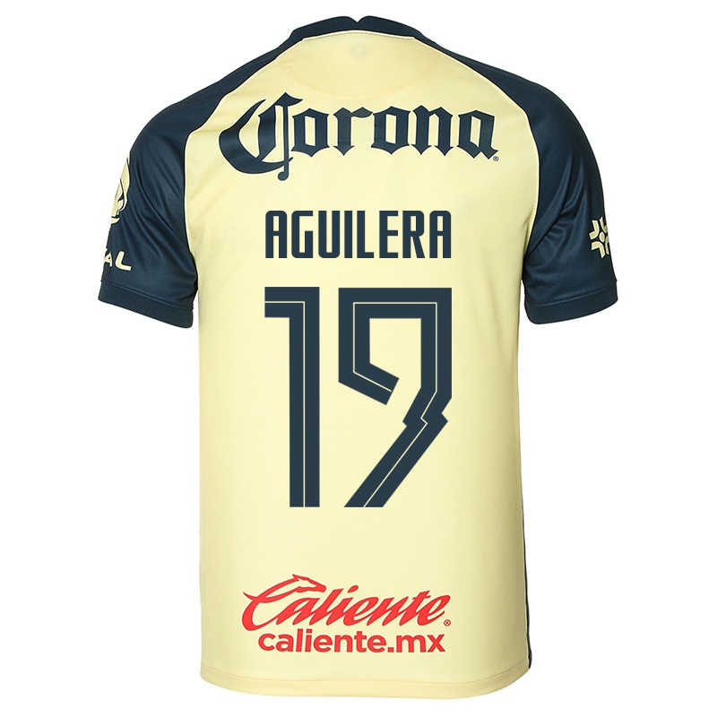 Kinder Emanuel Aguilera #19 Gelb Heimtrikot Trikot 2021/22 T-shirt