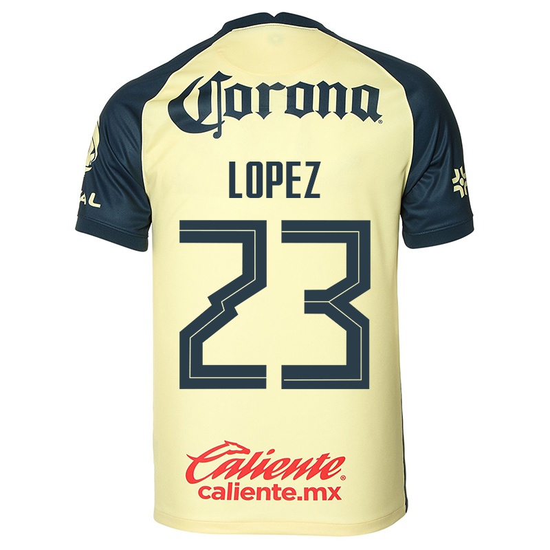 Kinder Antonio Lopez #23 Gelb Heimtrikot Trikot 2021/22 T-shirt