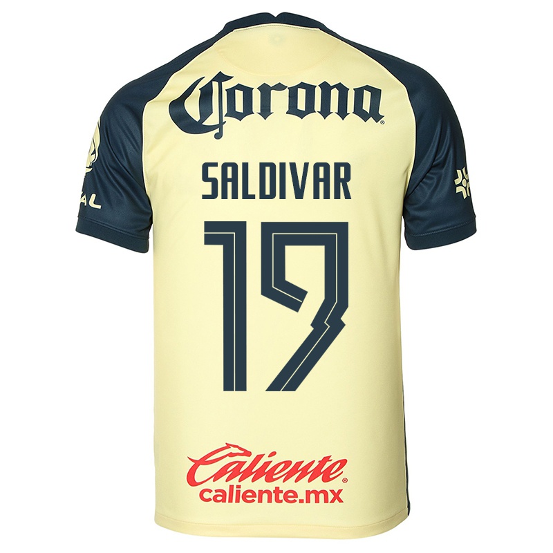 Kinder Angelique Saldivar #19 Gelb Heimtrikot Trikot 2021/22 T-shirt