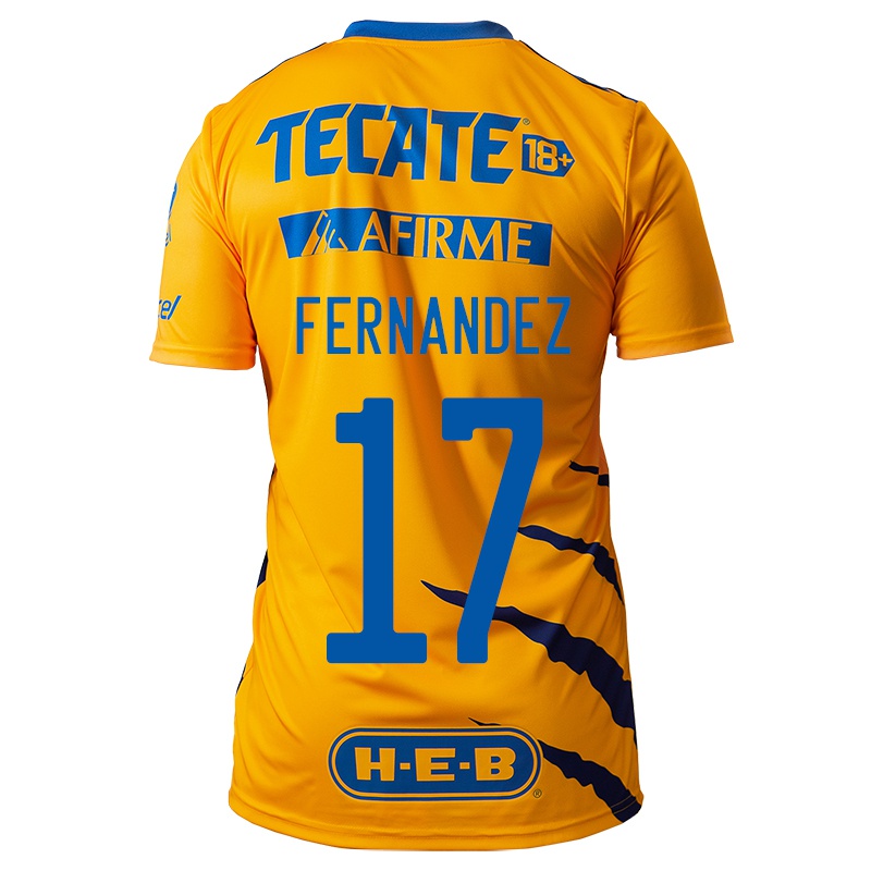 Kinder Leonardo Fernandez #17 Gelb Heimtrikot Trikot 2021/22 T-shirt