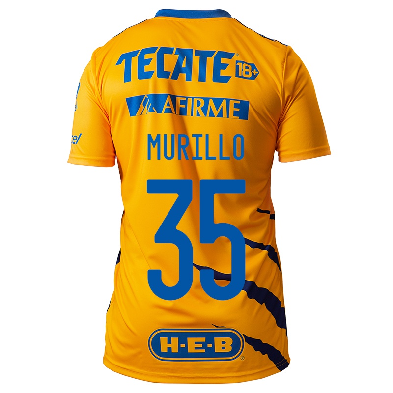 Kinder Angelica Murillo #35 Gelb Heimtrikot Trikot 2021/22 T-shirt