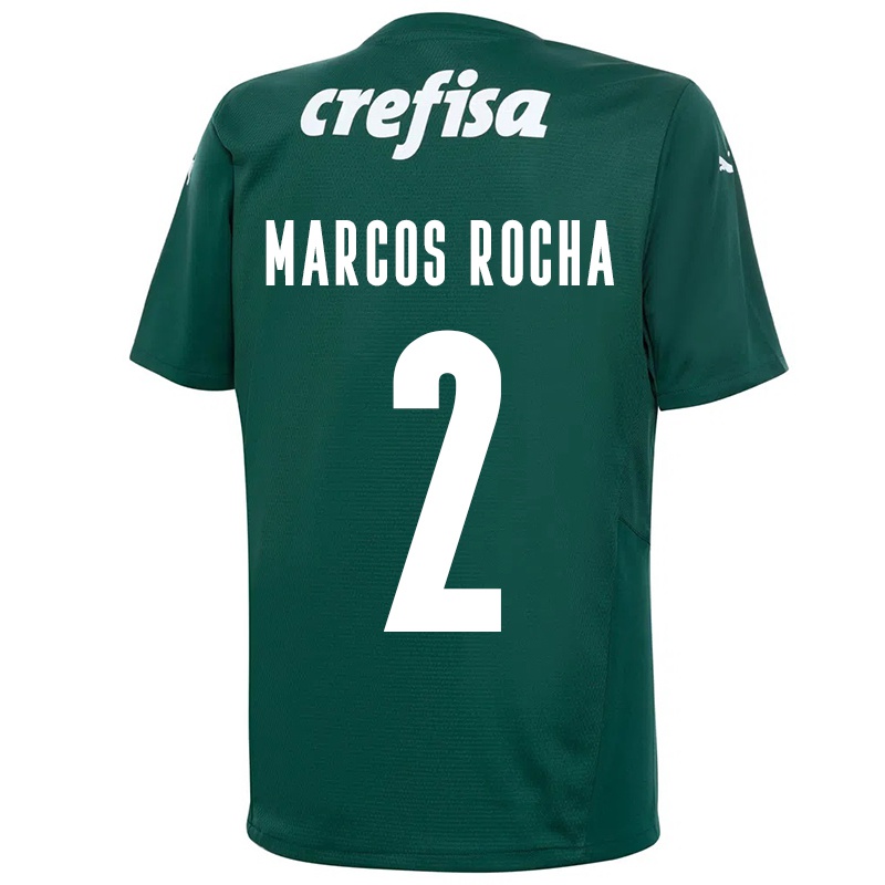 Kinder Marcos Rocha #2 Dunkelgrün Heimtrikot Trikot 2021/22 T-shirt