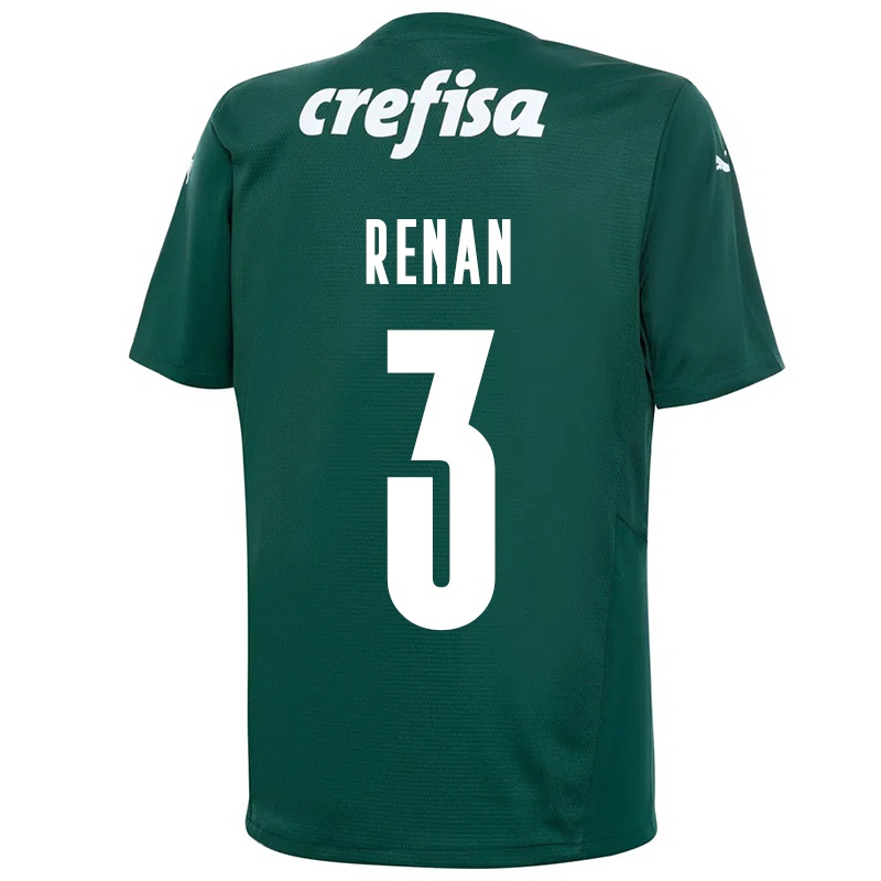 Kinder Renan #3 Dunkelgrün Heimtrikot Trikot 2021/22 T-shirt